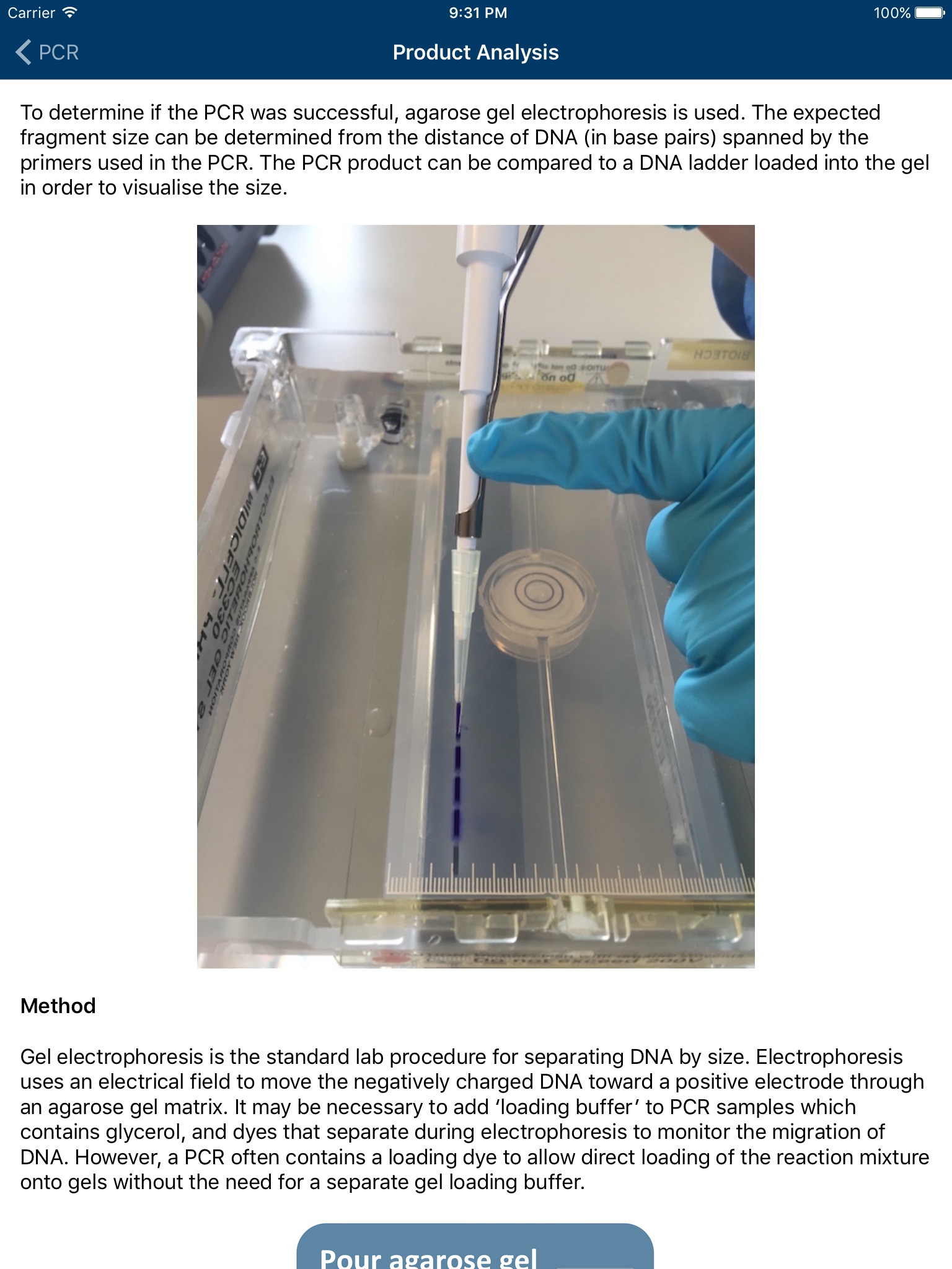 University of Glasgow Molecular Methods screenshot 4