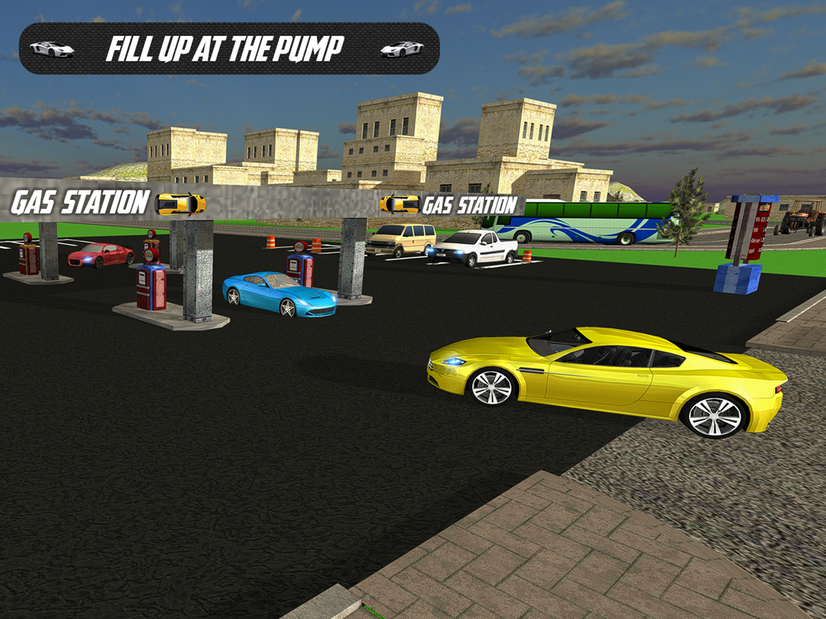 Crazy Car Gas Station Parking