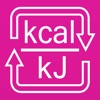 Calories to kilojoules and kJ to Cal converter icon