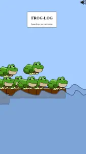 Frog Log - Some frogs just cant swim screenshot #1 for iPhone