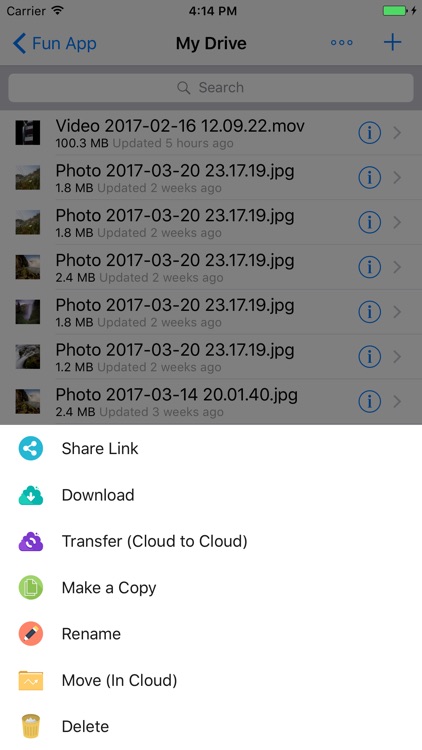 AirFile - Transferring Files across Cloud Drives screenshot-3