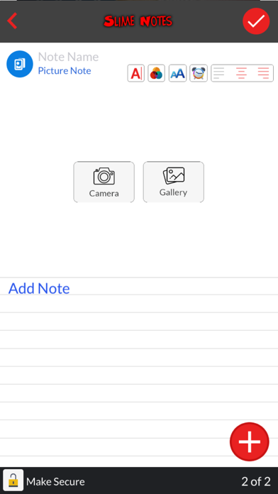 Screenshot #2 pour Slime Notes