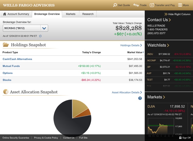 Wells Fargo for iPad screenshot-4