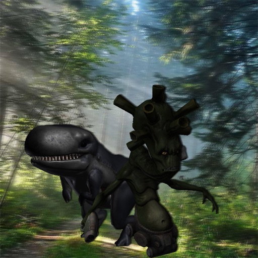 Alien vs Dinosaur app icon