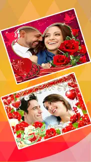 valentine's day love cards - romantic photo frame iphone screenshot 4