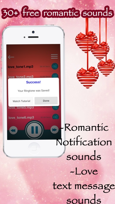 Screenshot #2 pour Valentine's Day Ringtones, Love Songs & Music