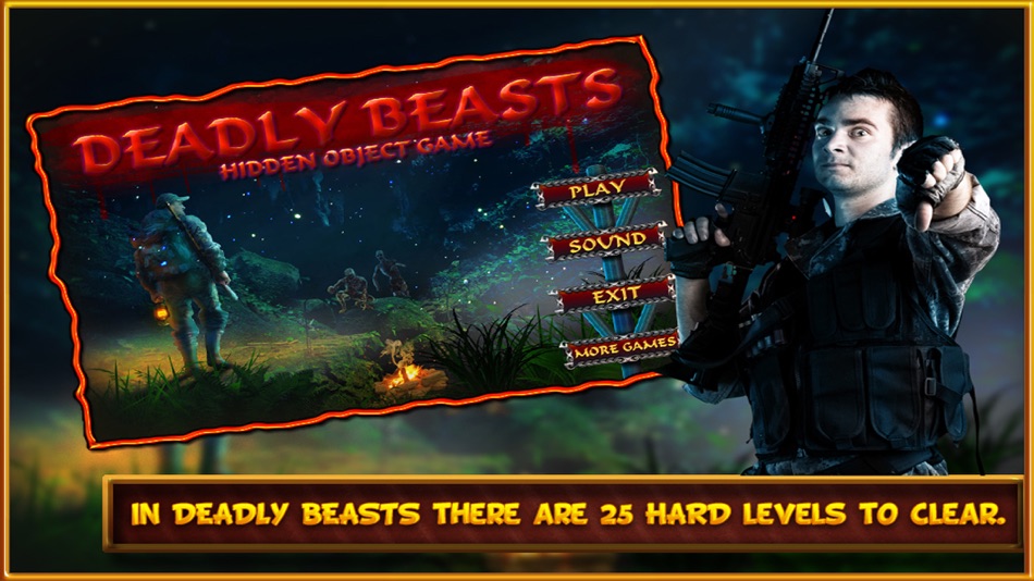 #4. Hidden Object Games Deadly Beasts (iOS) By: Big Leap Studios