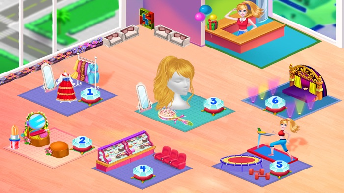 フィットネスジム 女の子のためのワークアウト