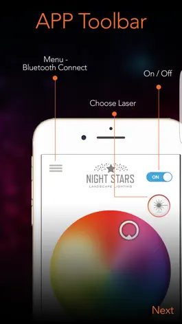 Game screenshot Night Stars Landscape Light Bluetooth Remote hack