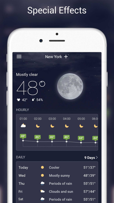 Screenshot #3 pour Live Weather - Weather Radar & Forecast app