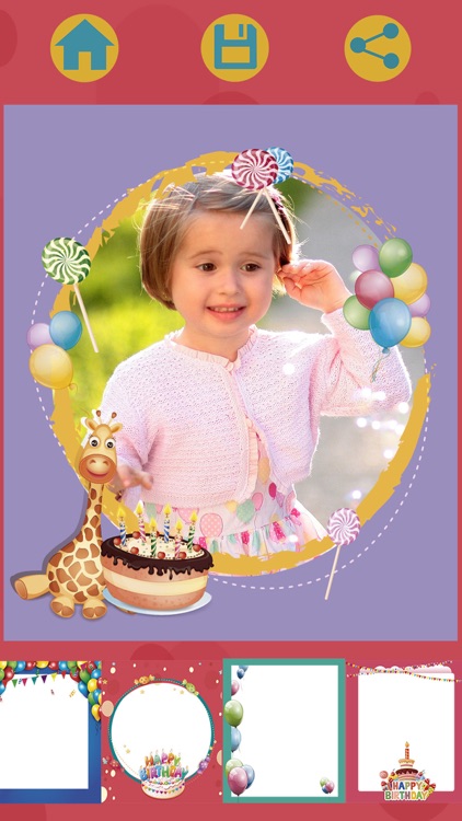 Birthday party photo frames for kids screenshot-3
