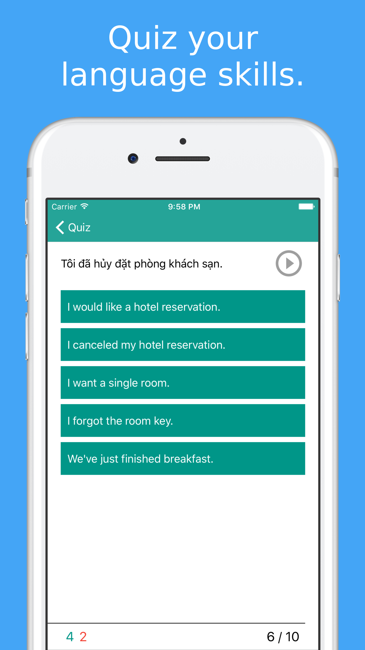 Learn Northern & Southern Vietnamese Phrasebook screenshot 4