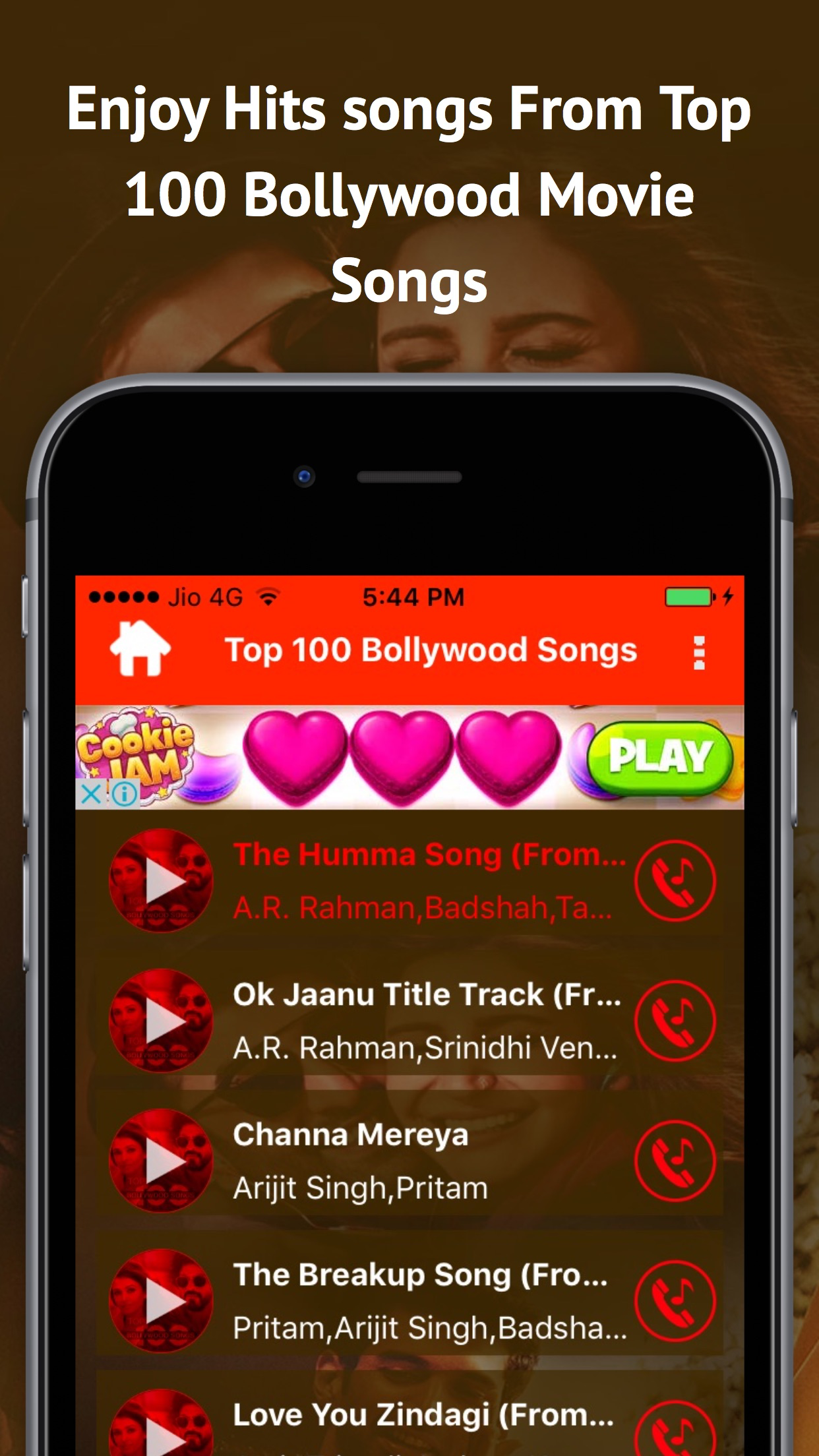 Top 100 Bollywood Movie Songs screenshot 3
