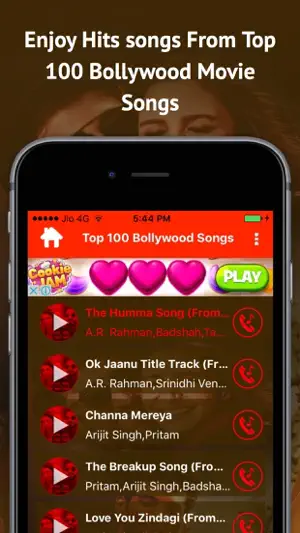Top 100 Bollywood Movie Songs screenshot 3