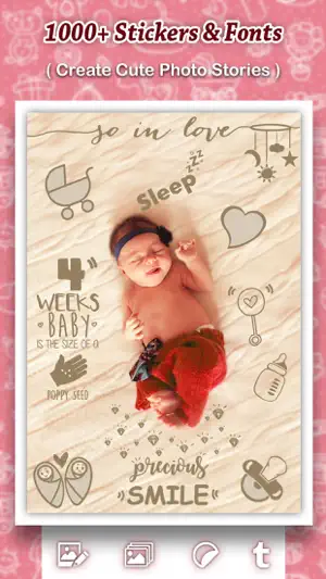 Baby Photo Shoot : Beautify Baby Milestones & Pics screenshot 2