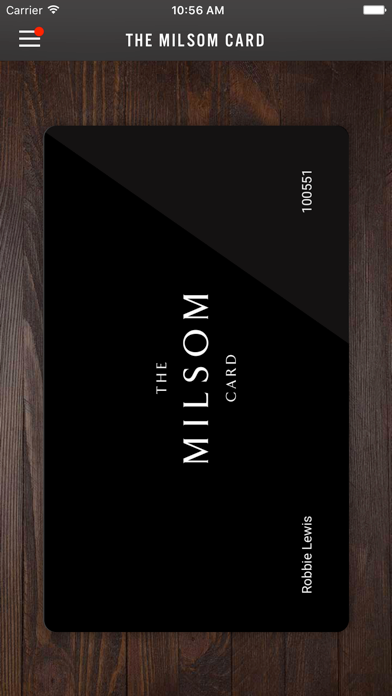 Screenshot #1 pour The Milsom Card