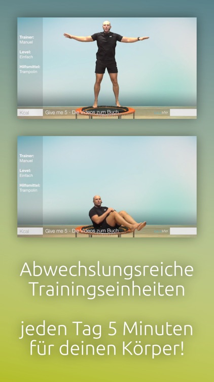 5 Minuten Trampolintraining