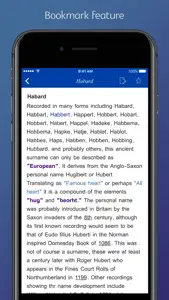 Surname Dictionary: origin, meaning and history screenshot #3 for iPhone