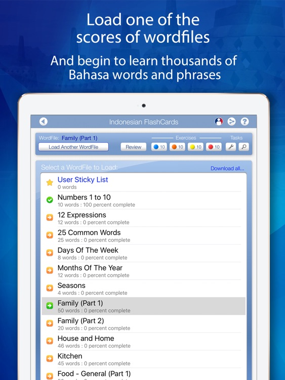 Declan Indonesian FlashCards for iPad