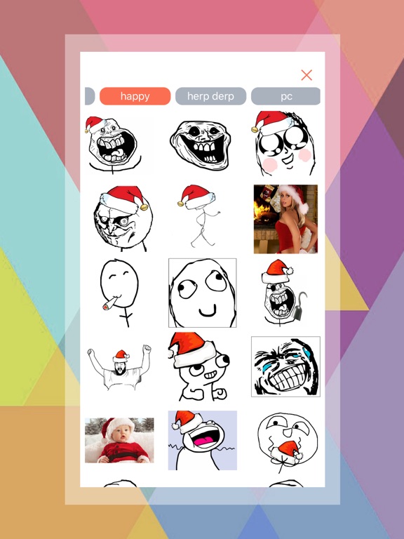Screenshot #5 pour Xmas Meme Generator-Sticker Creating App