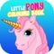 Kids little pony book or educational ponies drawing pages suitable for all kids ages including preschool coloring book, it easy to play and fun color cute pony princess and others