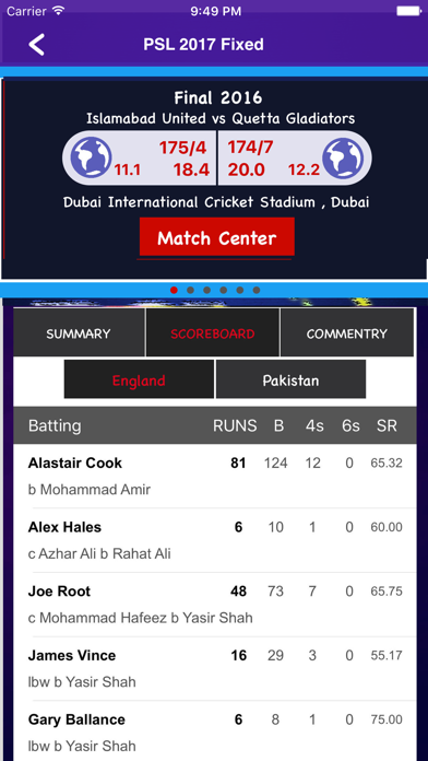 Screenshot #3 pour Pakistan Super League 2017