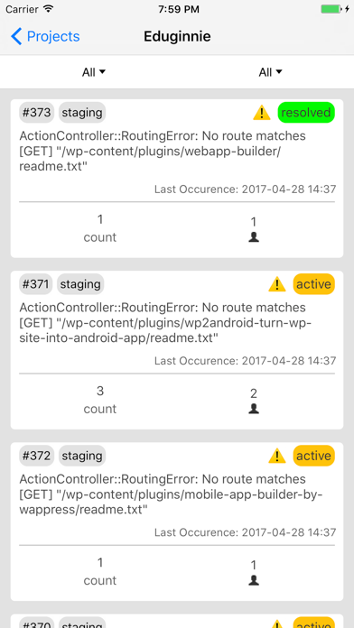Screenshot #2 pour Rollbar App