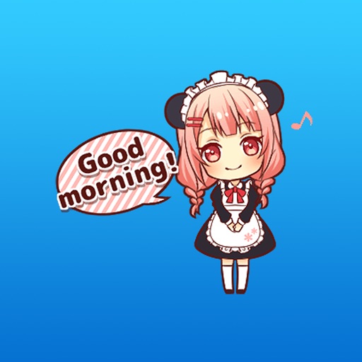 Glory The Panda Maid Girl Animated Stickers
