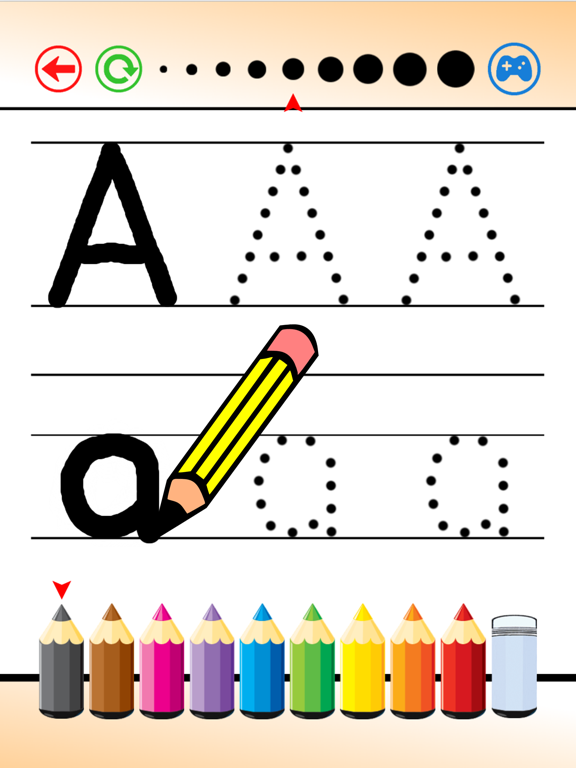 Writing Letters ABC and Coloring Animals for Kids iPad screenshot