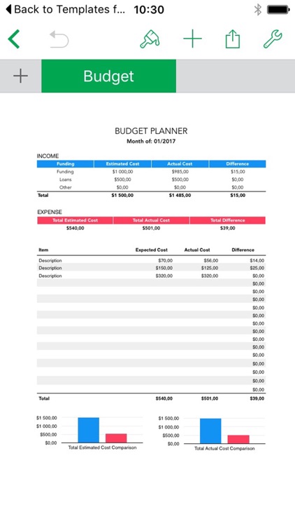 Templates for Numbers