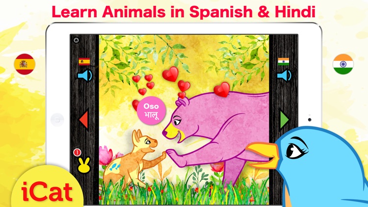 Learn Hindi & Spanish - Toddler & Kids Animals