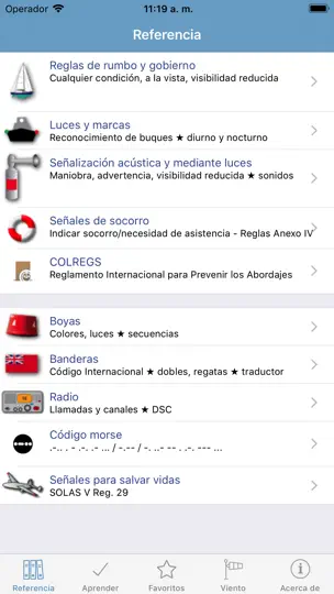 Captura de pantalla de Marina: Reglas Y Señales en iPhone 1