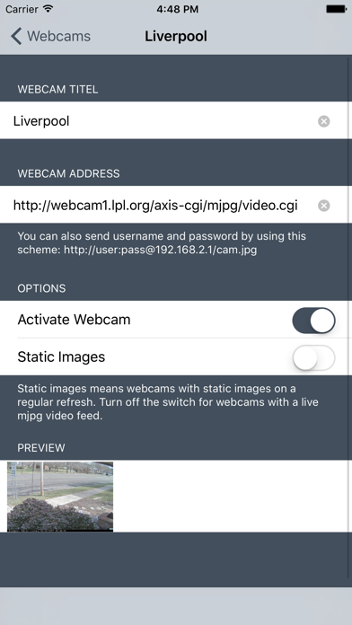 Webcams Pro - watch your Cams Screenshot