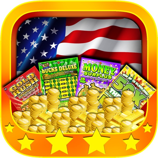 USA Lotto Scratch Tickets - Instant Lotto Scratch Off Tickets Icon