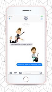 Animated Guitarist Stickers for Messaging screenshot #4 for iPhone