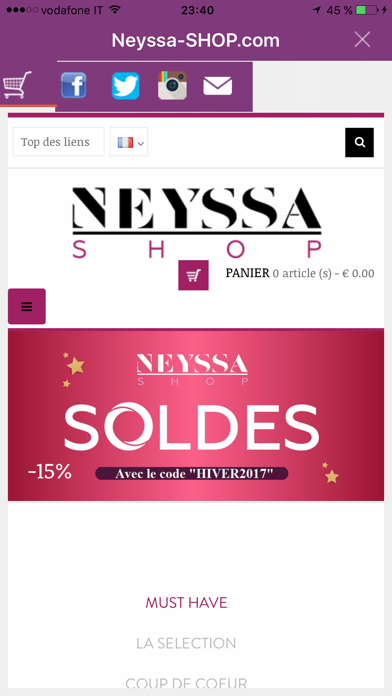 Screenshot #2 pour La boutique Neyssa-SHOP.com