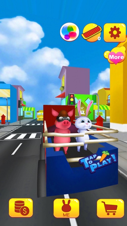 3D Rabbit Street Racer Escape Police Free Games screenshot-4