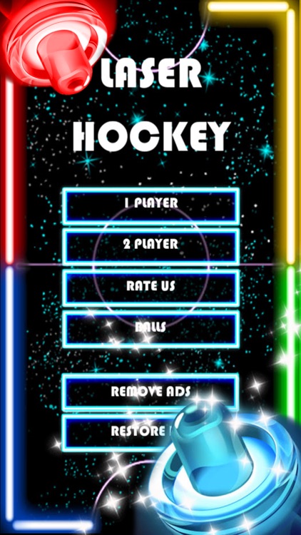Glow Hockey HD - New Galaxy War Air Hockey