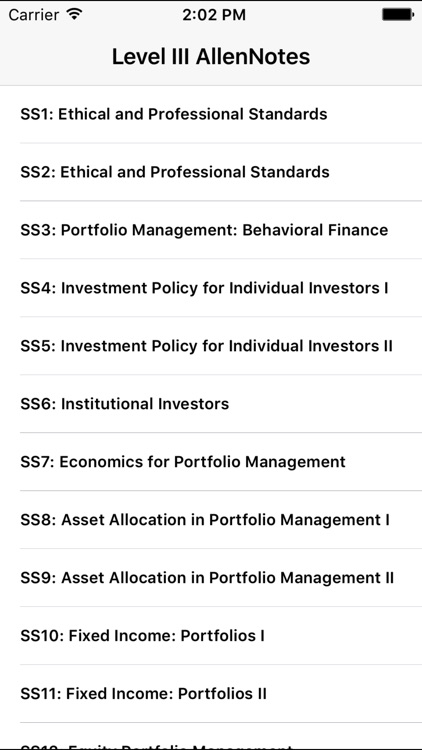 L3 CFA® Exam Notes