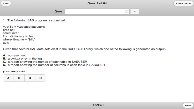 Advance SAS Practice Exam Pro With Ads