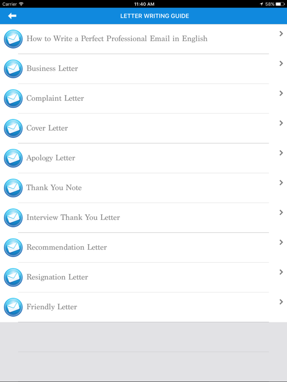 Screenshot #5 pour English letter templates - Writing Effective Email