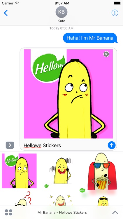 Hellowe Stickers: Mr Banana