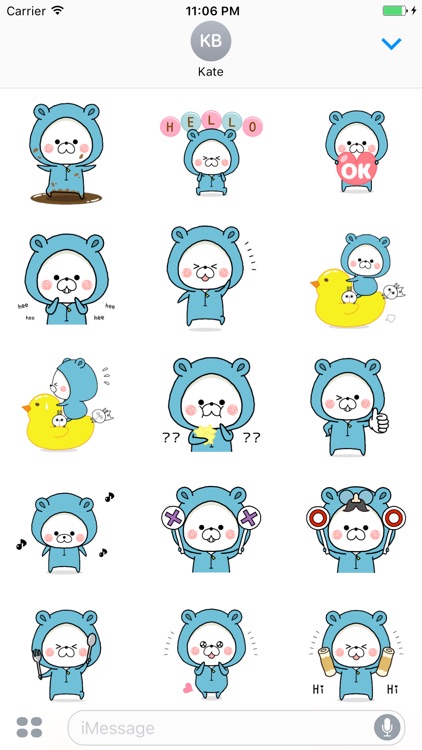 Bin The Cutest Hoodie Bear Sticker