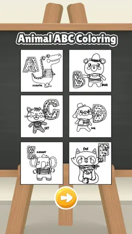 Game screenshot Animal ABC learning coloring book games for kids apk