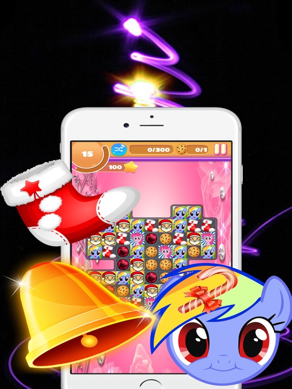 Screenshot #5 pour Mignon Poney et le Père Noël Action Puzzle Games