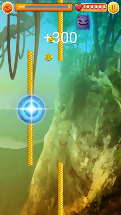 Baby Monkey Climbs Rope