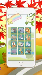 Easy Animals Matching Game with Phonics for Kids screenshot #1 for iPhone