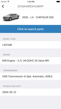 Car Parts for Chrysler - ETK Spare Parts Diagrams iPhone image 1