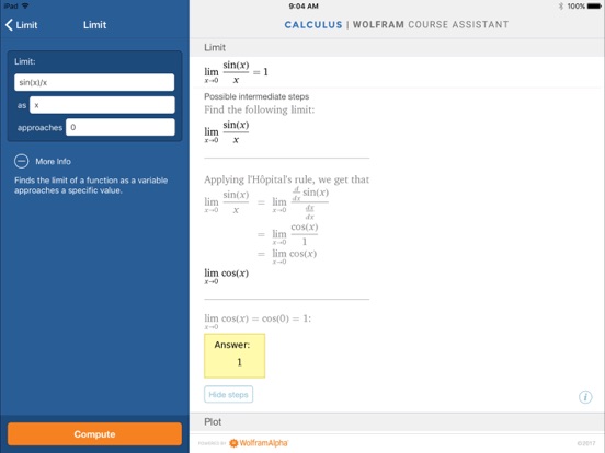 Screenshot #6 pour Wolfram Calculus Course Assistant