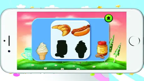 Food Shadow Puzzle Games for kids englannin pelit